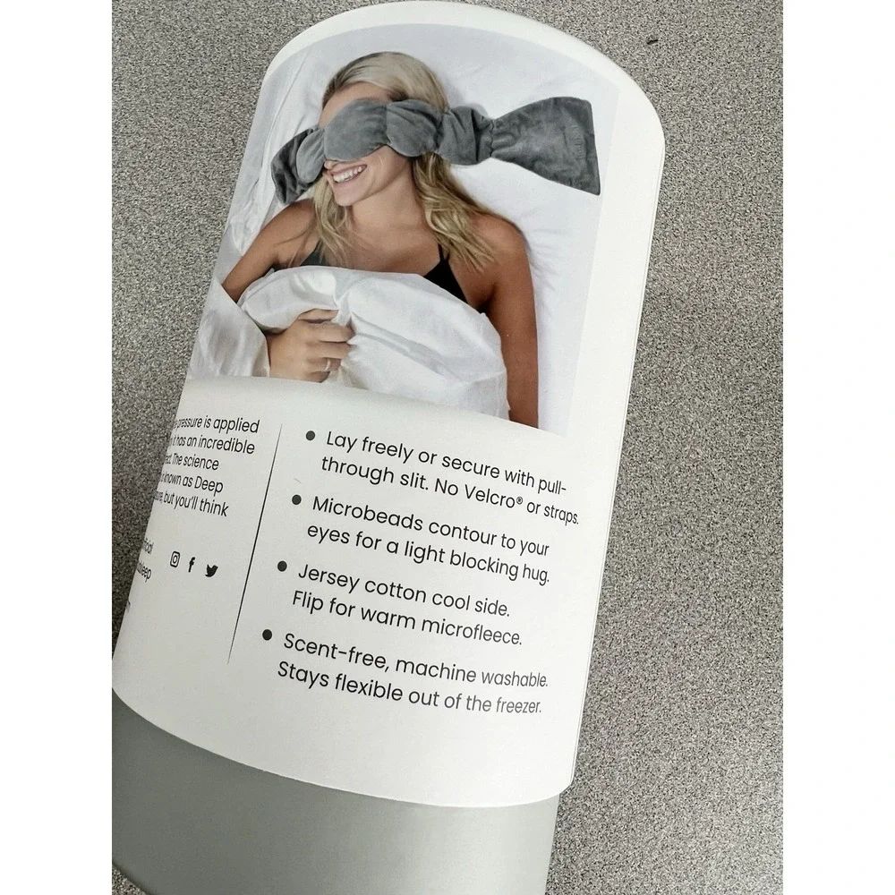 Nodpod Weighted Blanket for the Eyes NEW Eye Blanket‎ Gray